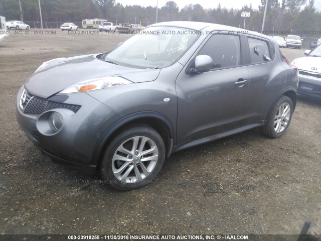 JN8AF5MR0DT206842 - 2013 NISSAN JUKE S/SV/SL GRAY photo 2