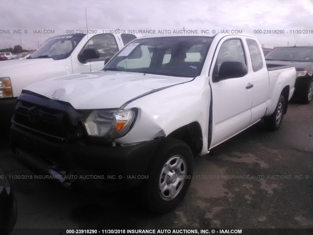 5TFTX4CN9FX064870 - 2015 TOYOTA TACOMA ACCESS CAB თეთრი ფოტო 2