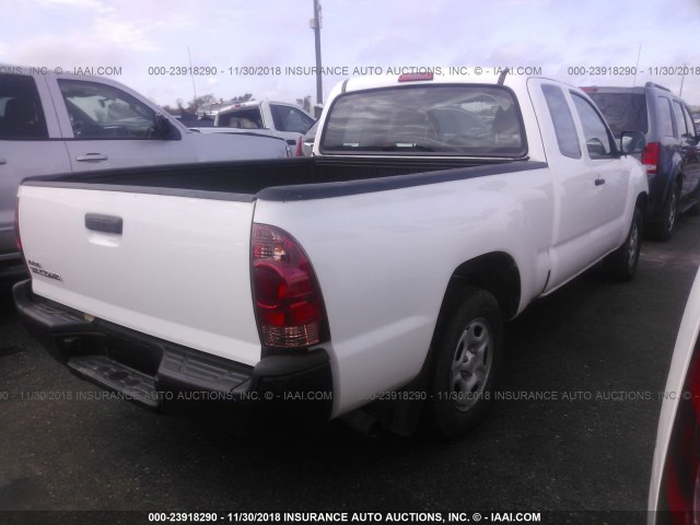 5TFTX4CN9FX064870 - 2015 TOYOTA TACOMA ACCESS CAB თეთრი ფოტო 4