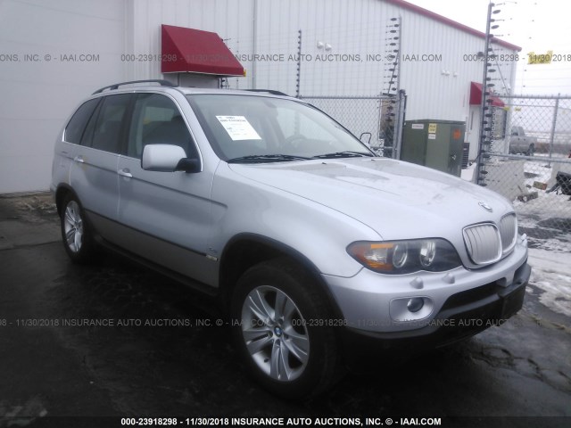 5UXFB53525LV15563 - 2005 BMW X5 4.4I Gümüş foto 1
