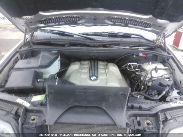 5UXFB53525LV15563 - 2005 BMW X5 4.4I Gümüş foto 10