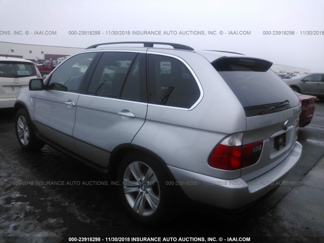 5UXFB53525LV15563 - 2005 BMW X5 4.4I Gümüş foto 3