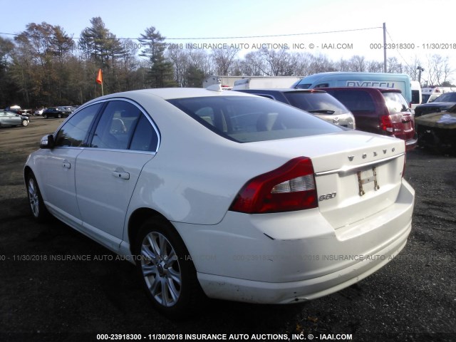 YV1AS982591104512 - 2009 VOLVO S80 3.2 WHITE photo 3