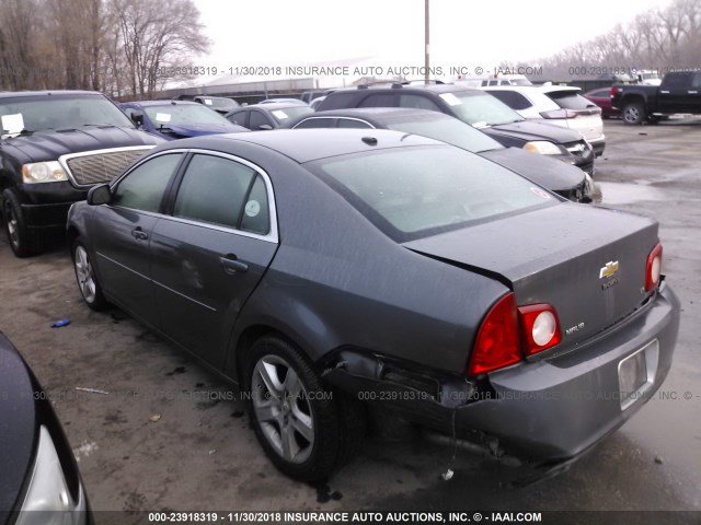 1G1ZG57B69F160619 - 2009 CHEVROLET MALIBU LS 灰色 照片 3