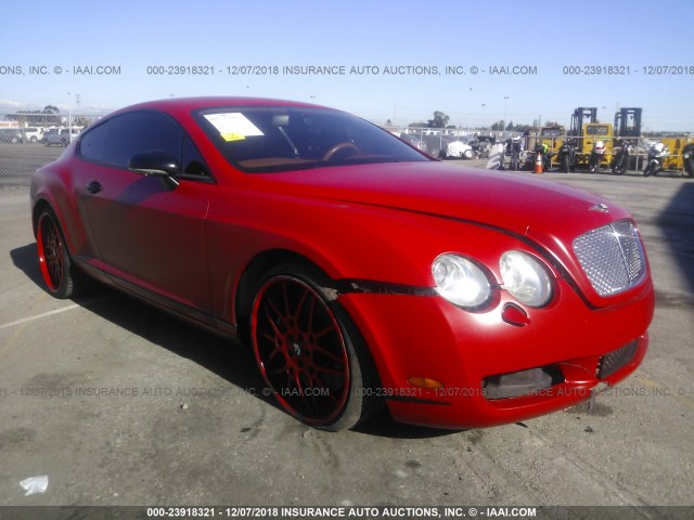 SCBCR63W85C028840 - 2005 BENTLEY CONTINENTAL GT RED photo 1