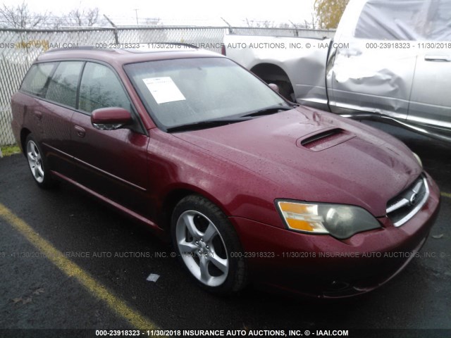 4S3BP676054318623 - 2005 SUBARU LEGACY GT LIMITED RED photo 1