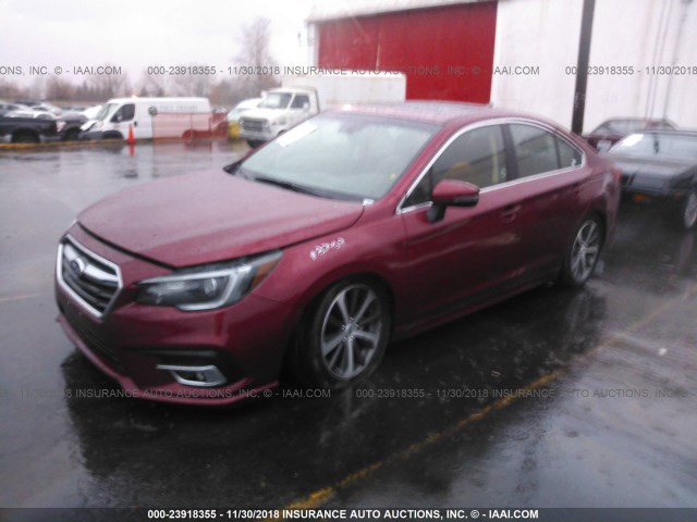 4S3BNAN61J3036972 - 2018 SUBARU LEGACY 2.5I LIMITED BURGUNDY photo 2