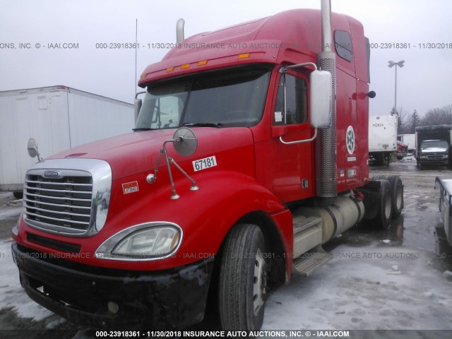 1FUJA6DR89DAL5898 - 2009 FREIGHTLINER CONVENTIONAL COLUMBIA RED photo 2