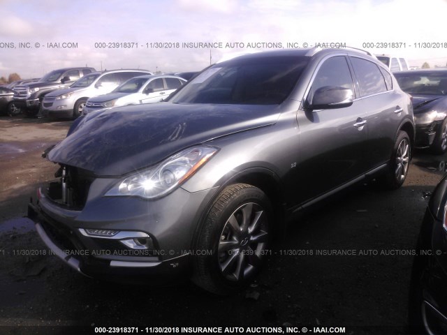 JN1BJ0RP2GM231932 - 2016 INFINITI QX50 GRAY photo 2