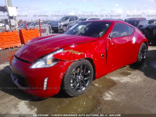 JN1AZ4EH5FM444530 - 2015 NISSAN 370Z TOUR/SPT/TECH/NISMO/TECH RED photo 2