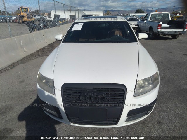 WAUDL74F46N116987 - 2006 AUDI A6 4.2 QUATTRO WHITE photo 6