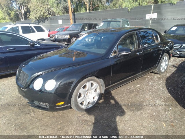 SCBBR53W46C034867 - 2006 BENTLEY CONTINENTAL FLYING SPUR BLACK photo 2