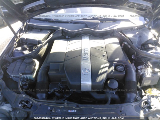 WDBRF61J63A512763 - 2003 MERCEDES-BENZ C 240 BLUE photo 10