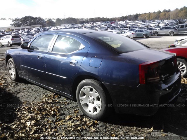 2B3LA43R46H314736 - 2006 DODGE CHARGER SE/SXT BLUE photo 3