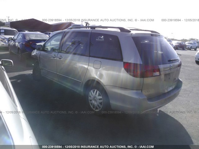 5TDZA23CX4S189796 - 2004 TOYOTA SIENNA CE/LE GOLD photo 3