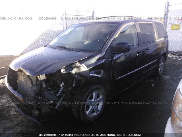 2D4RN5D12AR114391 - 2010 DODGE GRAND CARAVAN SXT BLACK photo 2