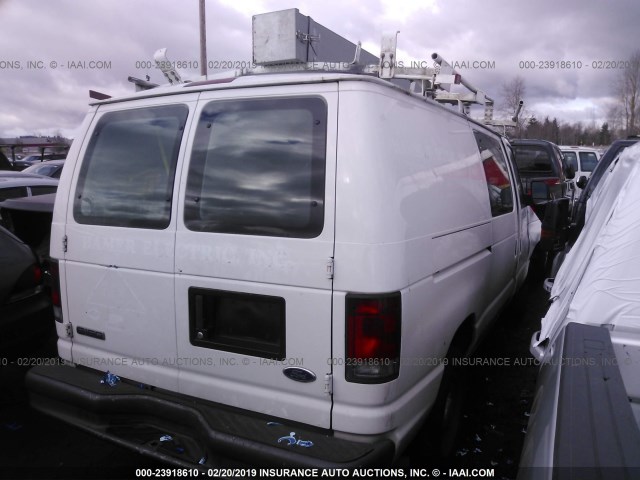 1FTRE14W06DA51268 - 2006 FORD ECONOLINE E150 VAN WHITE photo 4