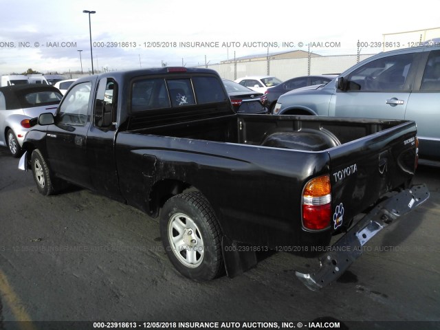 5TEVL52N03Z201694 - 2003 TOYOTA TACOMA XTRACAB BLACK photo 3