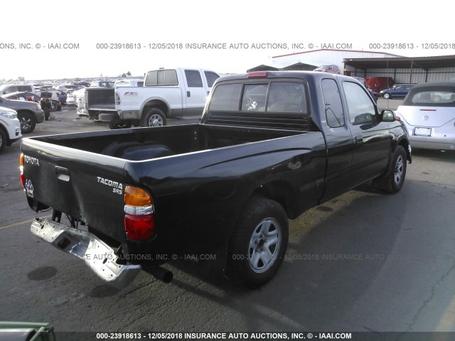 5TEVL52N03Z201694 - 2003 TOYOTA TACOMA XTRACAB BLACK photo 4