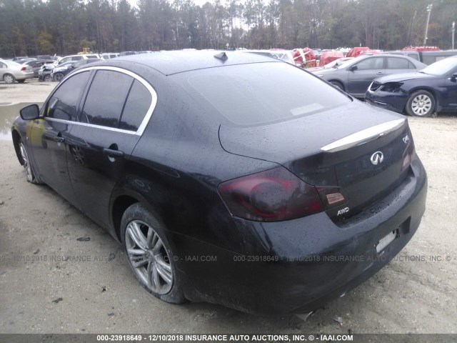 JN1CV6AR2FM520297 - 2015 INFINITI Q40 BLACK photo 3