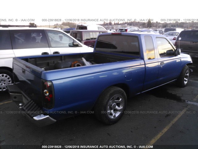 1N6DD26S0WC339470 - 1998 NISSAN FRONTIER KING CAB XE/KING CAB SE BLUE photo 4