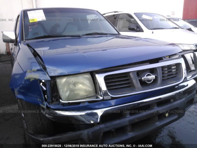 1N6DD26S0WC339470 - 1998 NISSAN FRONTIER KING CAB XE/KING CAB SE BLUE photo 6