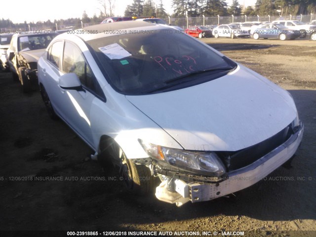 19XFB2F99DE284702 - 2013 HONDA CIVIC EXL WHITE photo 1