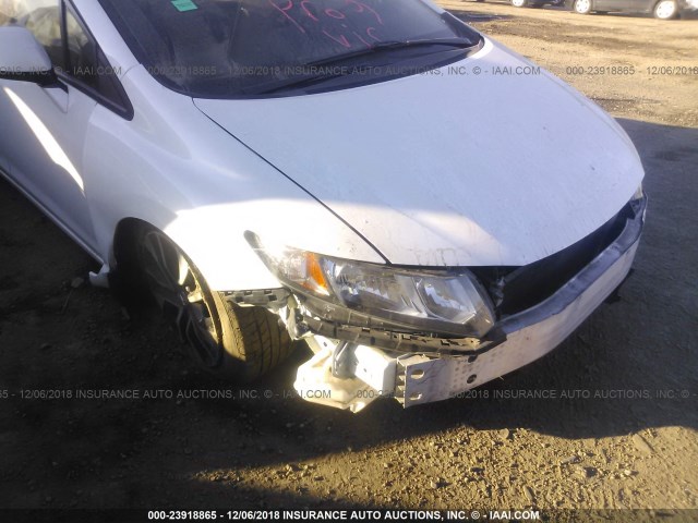 19XFB2F99DE284702 - 2013 HONDA CIVIC EXL WHITE photo 6