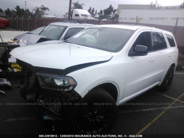 1C4RDHDG1GC330823 - 2016 DODGE DURANGO LIMITED WHITE photo 2