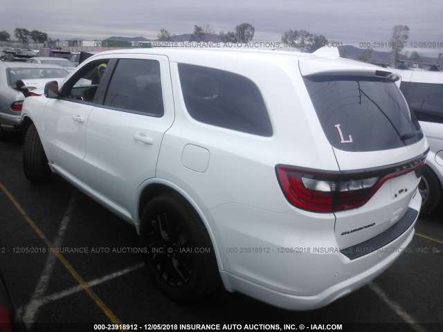 1C4RDHDG1GC330823 - 2016 DODGE DURANGO LIMITED WHITE photo 3