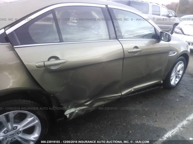 1FAHP2E8XDG206468 - 2013 FORD TAURUS SEL GREEN photo 6