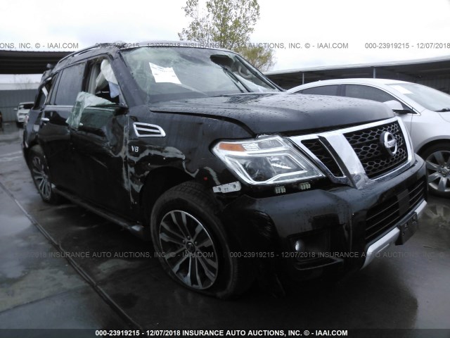 JN8AY2ND9J9051258 - 2018 NISSAN ARMADA SV/SL/PLATINUM BLACK photo 1