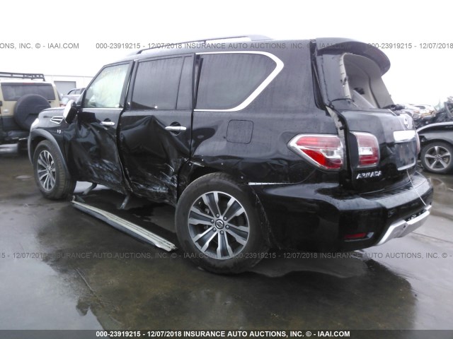 JN8AY2ND9J9051258 - 2018 NISSAN ARMADA SV/SL/PLATINUM BLACK photo 3