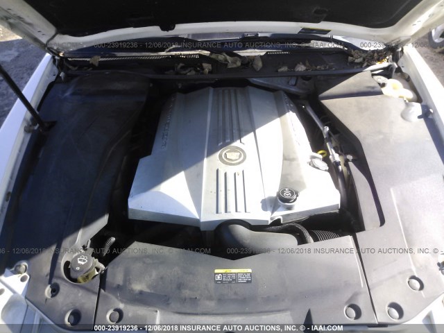 1G6DC67A150142362 - 2005 CADILLAC STS WHITE photo 10