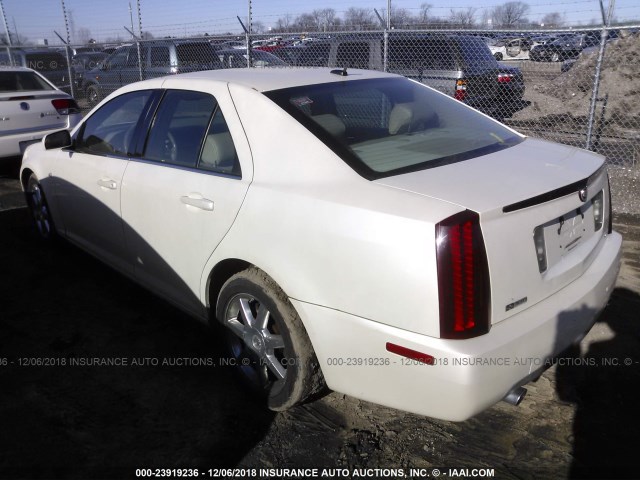 1G6DC67A150142362 - 2005 CADILLAC STS WHITE photo 3