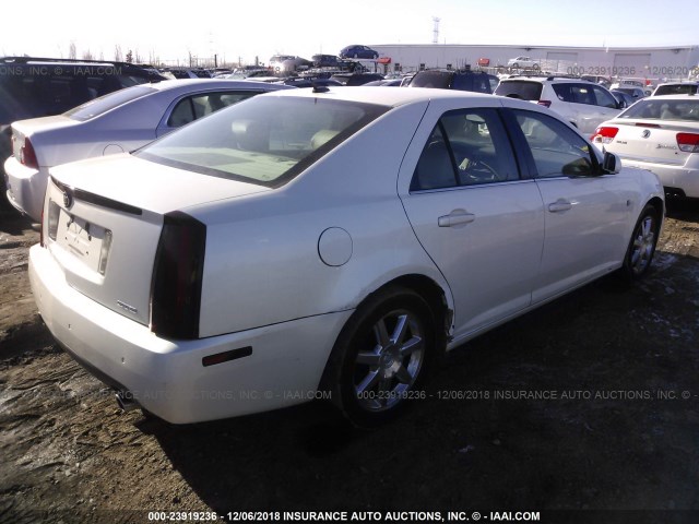 1G6DC67A150142362 - 2005 CADILLAC STS WHITE photo 4