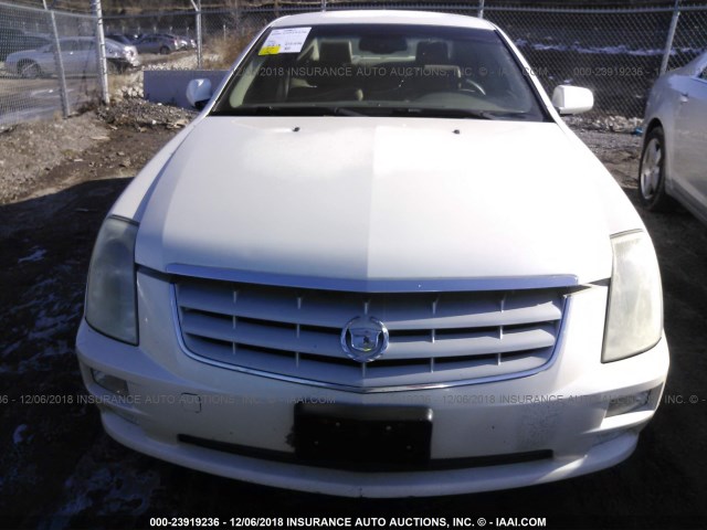 1G6DC67A150142362 - 2005 CADILLAC STS WHITE photo 6