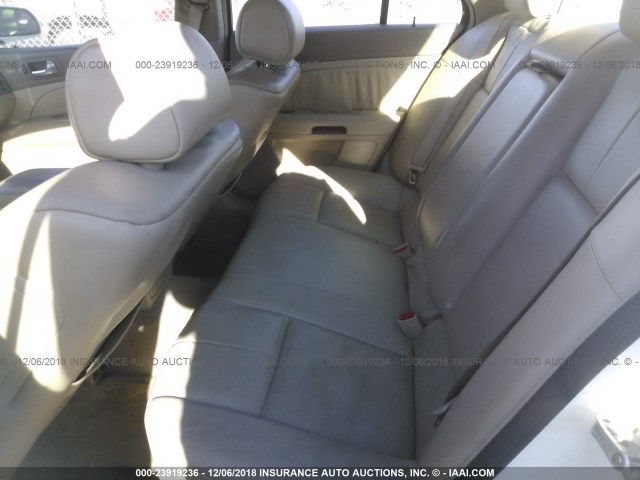 1G6DC67A150142362 - 2005 CADILLAC STS WHITE photo 8