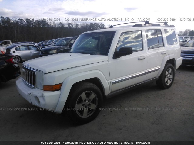 1J8HH48P37C553795 - 2007 JEEP COMMANDER WHITE photo 2