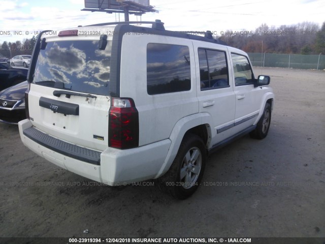 1J8HH48P37C553795 - 2007 JEEP COMMANDER WHITE photo 4