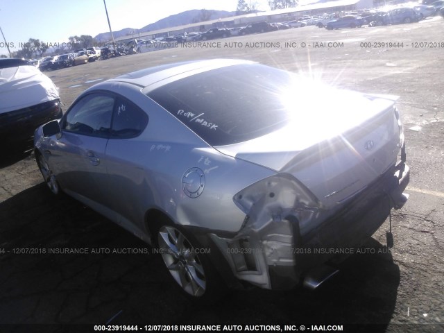 KMHHN66F98U281296 - 2008 HYUNDAI TIBURON GT/SE/GT LIMITED SILVER photo 3