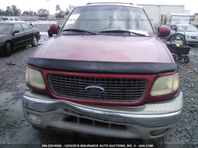 1FMRU17WX2LA91366 - 2002 FORD EXPEDITION EDDIE BAUER RED photo 6