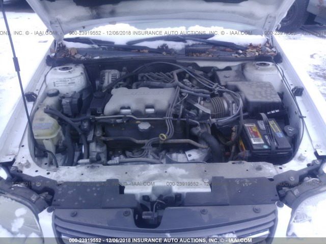 1G1NE52J83M636407 - 2003 CHEVROLET MALIBU LS WHITE photo 10