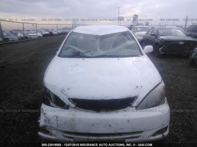 4T1BE32K03U236098 - 2003 TOYOTA CAMRY LE/XLE/SE WHITE photo 6