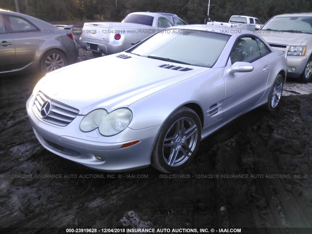 WDBSK75FX4F075556 - 2004 MERCEDES-BENZ SL 500 SILVER photo 2