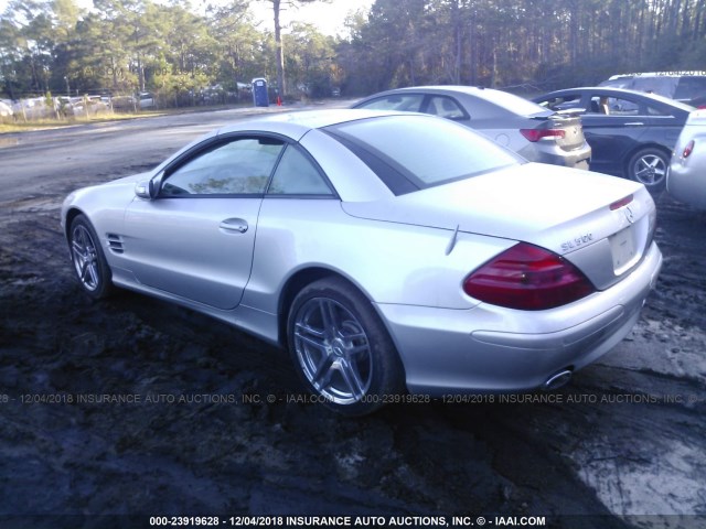 WDBSK75FX4F075556 - 2004 MERCEDES-BENZ SL 500 SILVER photo 3