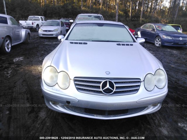 WDBSK75FX4F075556 - 2004 MERCEDES-BENZ SL 500 SILVER photo 6