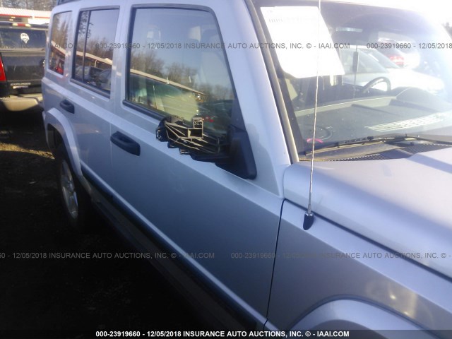 1J8HH48K76C130026 - 2006 JEEP COMMANDER SILVER photo 6