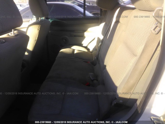 1J8HH48K76C130026 - 2006 JEEP COMMANDER SILVER photo 8