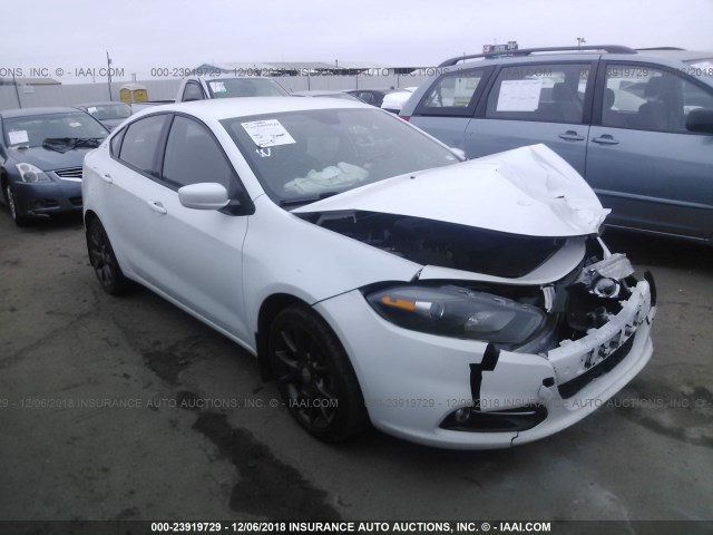 1C3CDFBB6FD278023 - 2015 DODGE DART SXT WHITE photo 1